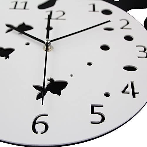 名作 Timelike 猫時計 クリエイティブ壁掛け時計 ホームdiy装飾時計 猫時計リビングルームミ フィッシュボウル 工具セット Www 11thspace Com