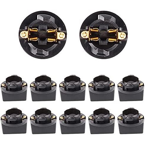 Huiqiaods T10 Led 電球ソケット ウエッジベース 車用 ライトホルダー 10個 メーターパネル Morefon Ru