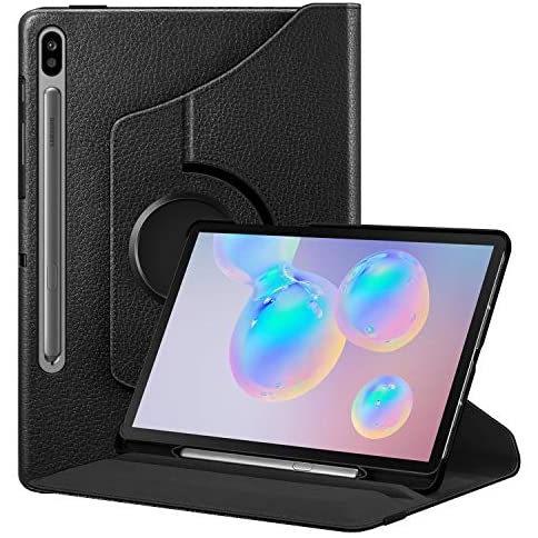 価格は安く Fintie 回転ケース Samsung Galaxy Tab S6 10.5インチ 2019 (モデル SM-T860/T865/T867) [内蔵Sペンホルダー] プレミアムPU アンドロイドタブレットケース