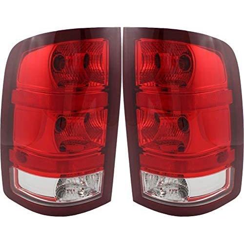 JP Auto Outer Tail Light Compatible With Gmc Sierra 1500 2500 3500