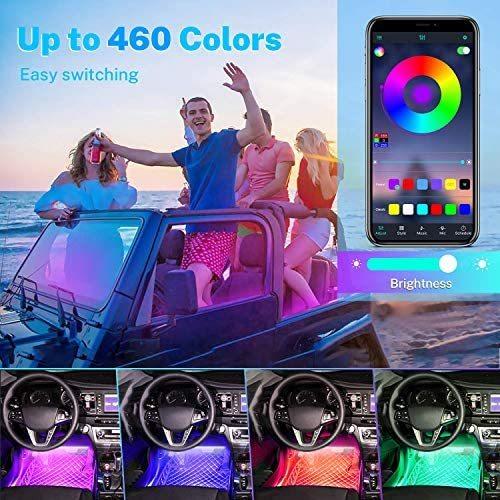 WILLED Interior Car Lights, Upgraded with Controller and APP, Waterproof Multi DIY Color Music Under Dash Car Lighting Kits, Sync with Music｜svizra-shop｜09