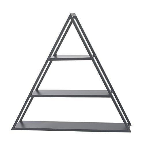 【日本産】 NoJo Metal Triangle Wall Shelf - Black ウォールシェルフ