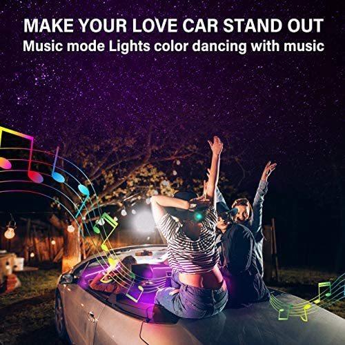 Car LED Interior Strip Lights, 16 Million Colors 9 in 1 with 236 inches Fiber Optic, Multicolor RGB Sound Active Automobile Atmosphere Ambie｜svizra-shop｜07