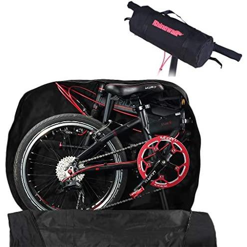 LVNRIDS Folding Bike Bag Waterproof Travel Carry Bags Transport Case with  Storage Bag