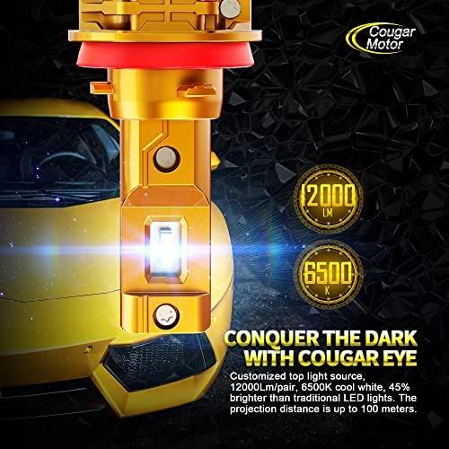 Cougar Motor Lite 9005 + H11 LEDヘッドライトバルブ、コンボ（2