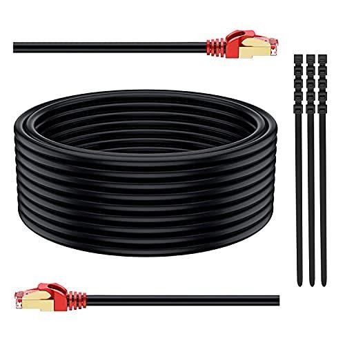 安いそれに目立つ Pure 26AWG 25-300ft) Cord(from Shielded Heavy-Duty feet,Adoreen 25 Cable Ethernet Outdoor 7/Cat6A Cat Copper Jacket,PO PE UV Waterproof SFTP LANケーブルコネクタ 安いそれに目立つ Pure 26AWG 25-300ft) Cord(from Shielded Heavy-Duty feet,Adoreen 25 Cable Ethernet Outdoor 7/Cat6A Cat Copper Jacket,PO PE UV Waterproof SFTP LANケーブルコネクタ
