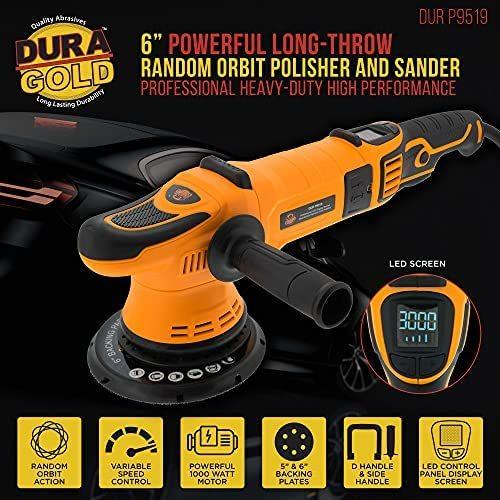 注目の福袋 Long Throw 6 Duty Heavy Dura Gold Random O Led Speed Variable Kit Pad 8 Polishing Buffing With Sander Buffer Polisher Dual Action Orbit 工具セット Proksi Si