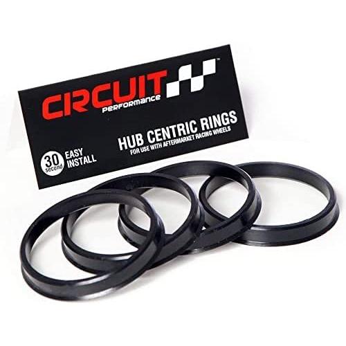 Circuit Performance Hub Centric Rings (4 Pack) 66.1 to 56.1 Black
