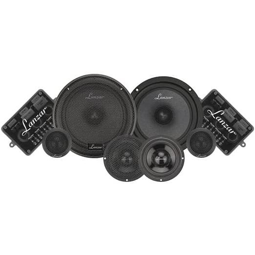 Lanzar 3Way Universal Car Stereo Speakers 80W High Powered Full