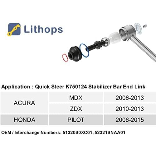 Lithops K750124 Stabilizer Sway Bar Links for Acura MDX 20062013 ZDX