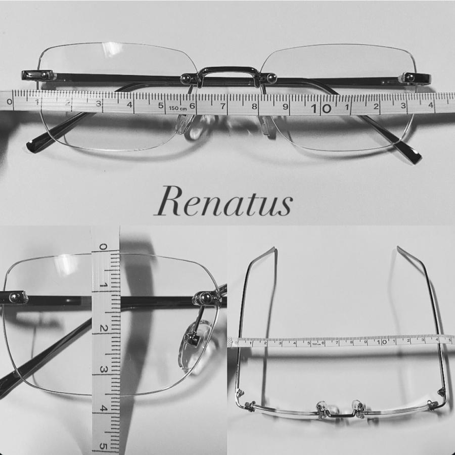 Renatus リム リムレス サングラス メガネ メンズ レディース ゴールド