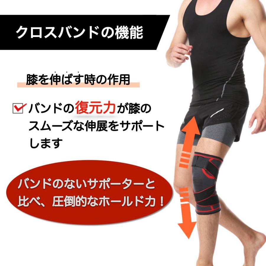 膝サポーター 薄手 スポーツ 高齢者 マジックテープ式 保温 メッシュ