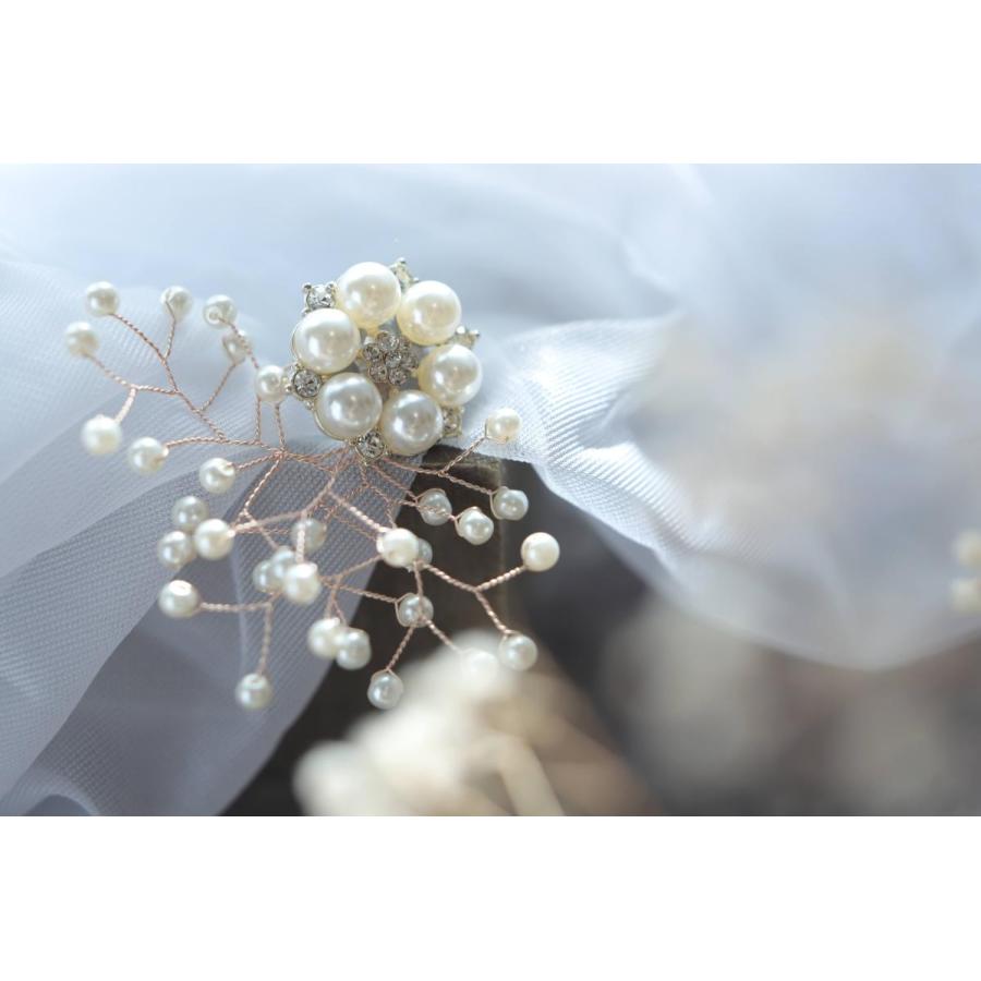 ふんわりかすみ草ブローチb104　パールコサージュ　入学式　卒業式　シンプルで上品に　送料無料 GRACE YOKO　ハンドメイドによる「たったひとつの輝き」 |  | 02