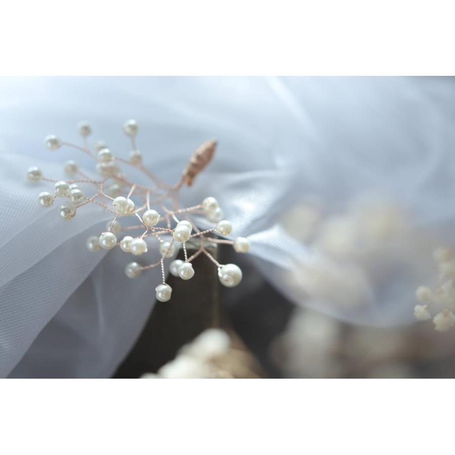 ふんわりかすみ草ブローチb108　パールコサージュ　入学式卒業式 冠婚葬祭　シンプルで上品 GRACE YOKO　ハンドメイドによる「たったひとつの輝き」 |  | 03