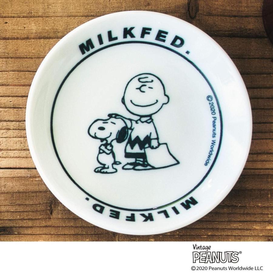 送料無料 Mini ミニ 年 6月号 付録 Peanuts70周年記念 新作入荷 豆皿 スヌーピー ミルクフェド特製 美濃焼き