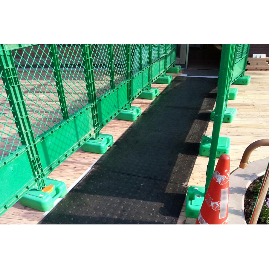 ゴムマット　駐車場　厚さ15ｍｍ　1枚　らくらくマット　広島化成　ブラック　滑り止め　仮設　養生　多目的　屋外　耐久　防振　幅1ｍ　長さ2ｍ |  | 08