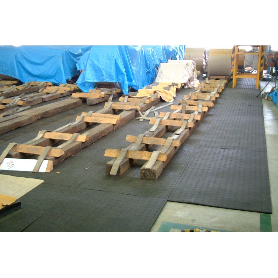 ゴムマット　駐車場　厚さ20ｍｍ　1枚　らくらくマット　広島化成　ブラック　滑り止め　仮設　養生　多目的　屋外　耐久　防振　幅1ｍ　長さ2ｍ |  | 15