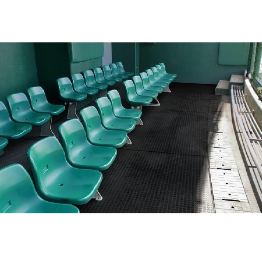 ゴムマット　耐スパイク性　ダッグアウト　練習場　厚 18ｍｍ　スパイクマット　広島化成　二層品　レンガ　1枚　ゴルフ場　仮設　突起有　幅1ｍ　長さ2ｍ |  | 10