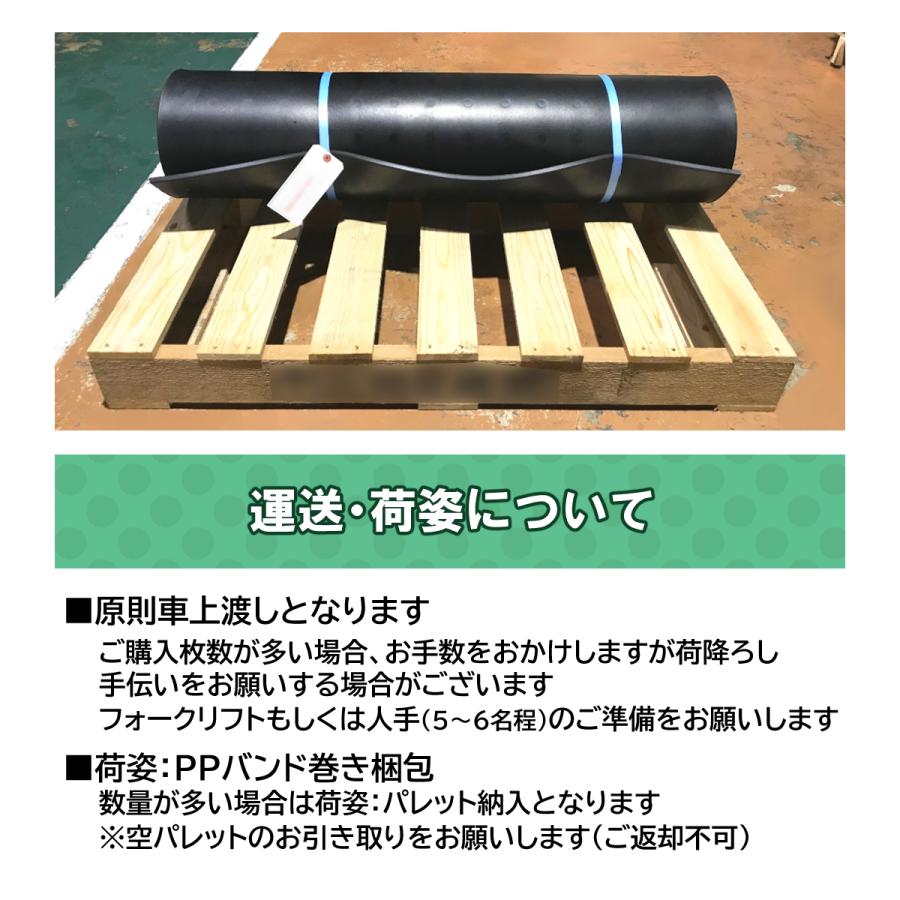 ゴムマット　耐スパイク性　ダッグアウト　練習場　厚 18ｍｍ　スパイクマット　広島化成　二層品　グリーン　10枚組　ゴルフ場　仮設　突起有　幅1ｍ　長さ2ｍ |  | 13
