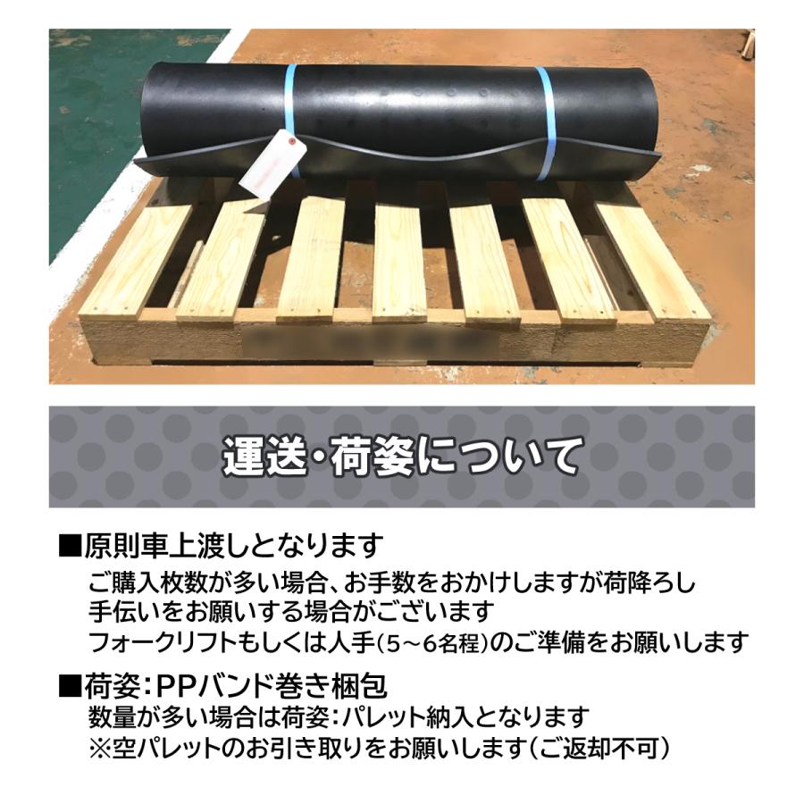 ゴムマット　耐スパイク性　ダッグアウト　練習場　厚 18ｍｍ　スパイクマット　広島化成　ブラック　10枚組　ゴルフ場　仮設　突起有　幅1ｍ　長さ2ｍ |  | 13