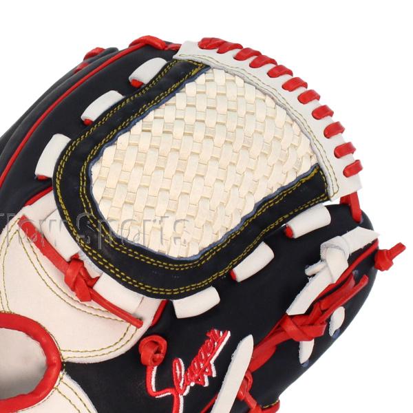 野球 軟式グローブ 軟式 グローブ  久保田スラッガー 限定 スワロー限定 オーダー 内野手用 グラブ セカンド ショート サード ピッチャー用 KSN-MS-1-BWSW オー_4