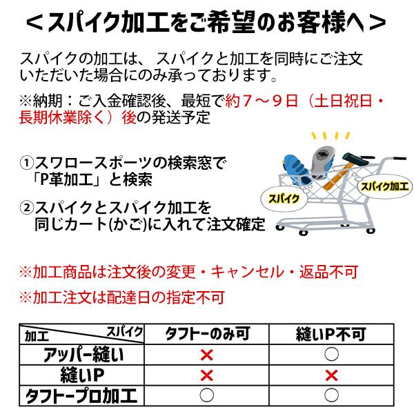 ＼12(日)最大ポイント16倍／ 【代引、後払い不可/最短7〜9日後出荷】 野球 スワロースポーツ タフトープロ加工 塗りP 野手用 P革取付（野球スパイクつま｜swallow4860jp｜11