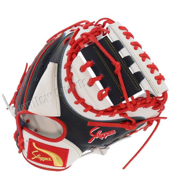 野球 久保田スラッガー 軟式 ミット スワロー限定 オーダー キャッチャーミット KCSL-SW 捕手 キャッチャー用 ミット 軟式 ミット用 大人 野球部 軟式 ミット野_5