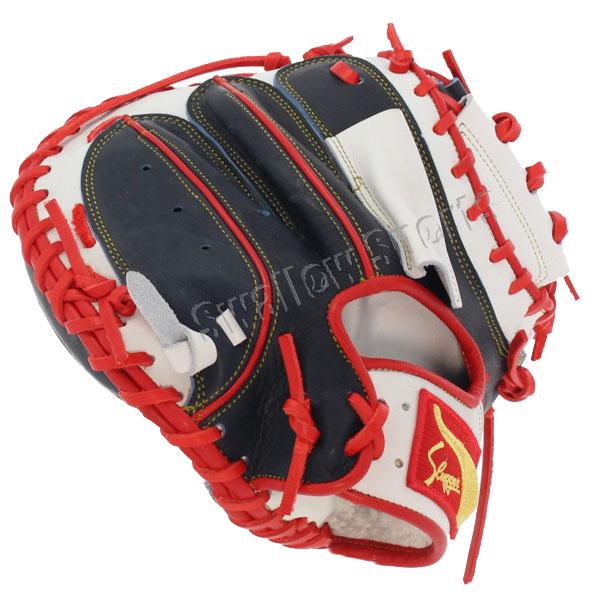 野球 久保田スラッガー 軟式 ミット スワロー限定 オーダー キャッチャーミット KCSL-SW 捕手 キャッチャー用 ミット 軟式 ミット用 大人 野球部 軟式 ミット野_7