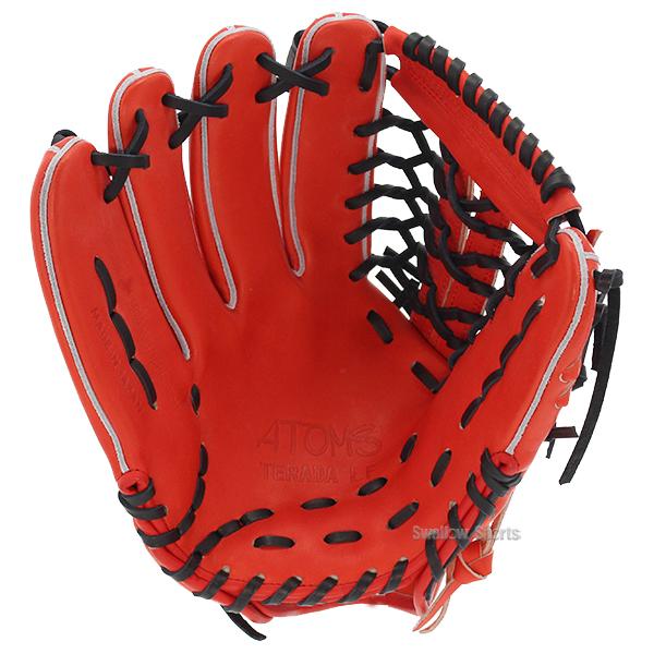 正月価格！硬式用　アトムズ　Atoms　キャッチャーミッド　レッド Amazon | 野球 ATOMS アトムズ 硬式用 キャッチャーミット