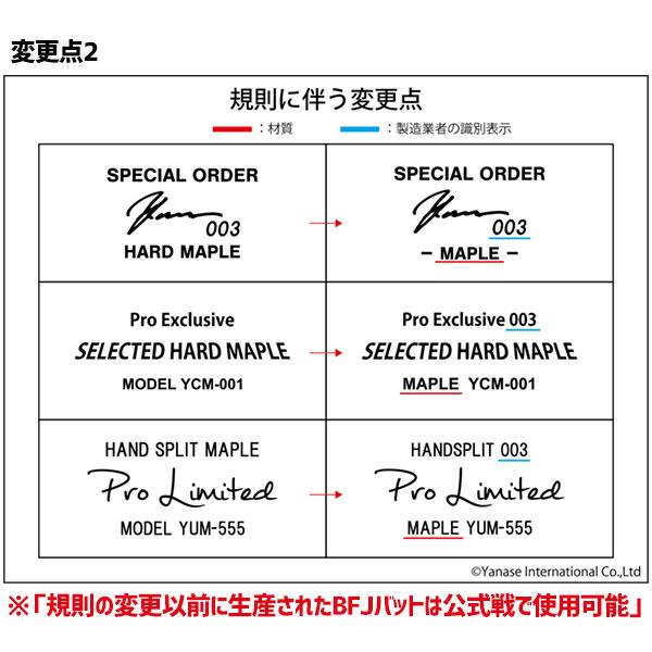ヤナセバット（Yanase bat） 野球 ヤナセ 木製バット 硬式 メイプル