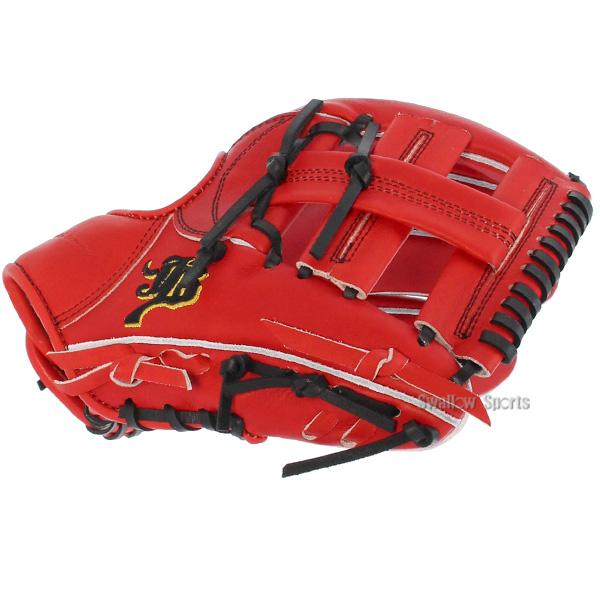 WAGYU JB 少年用 硬式野球グローブ BJ-004 赤 WAGYU JB(和牛JB)グラブ/【JB-004S】/硬式用/内野手用/型付け