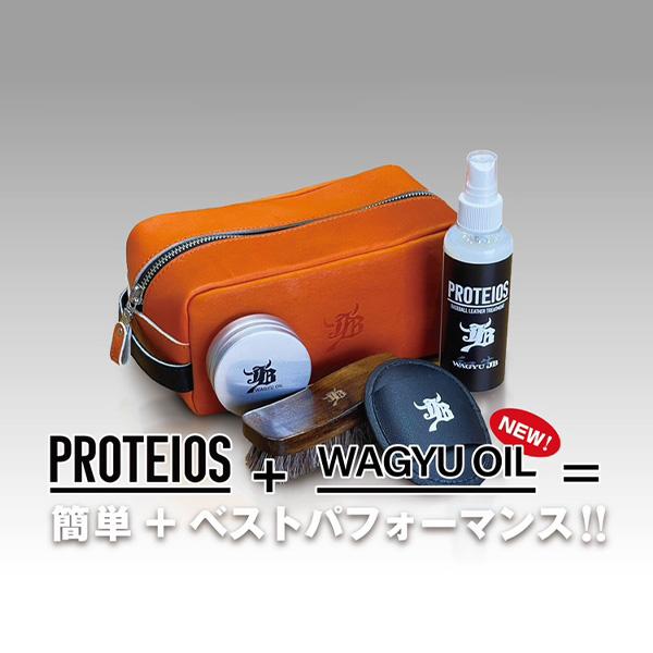 和牛JB 硬式外野手用グローブ プロティオスオイル、グローブケース付き 野球 JB 硬式グロ―ブ グラブ プロティオス オイル セット 外野用