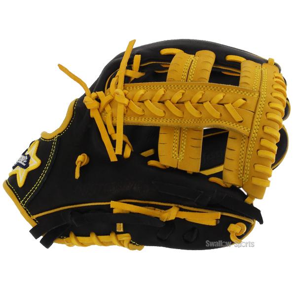 Sonic 軟式グローブ 23号 黒/黄色 Sonic 軟式グローブ 23号 黒/黄色