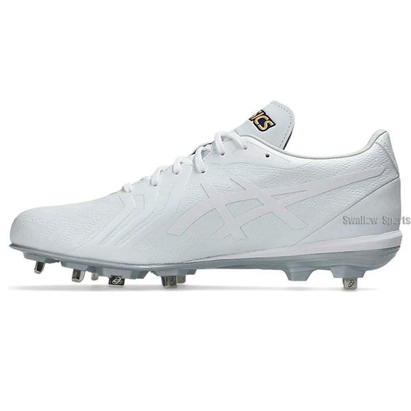 ゴールドステージ 野球 スパイク アシックス 金具 白スパイク 高校野球