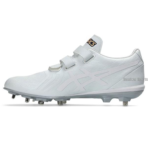 ゴールドステージ 野球 スパイク アシックス 金具 白 マジックテープ