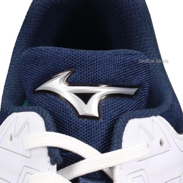 Mizuno 金具スパイク ホワイト/ネイビー ワイド MIZUNO（ミズノ） 【サイズ交換送料無料】野球 スパイク 白 金具