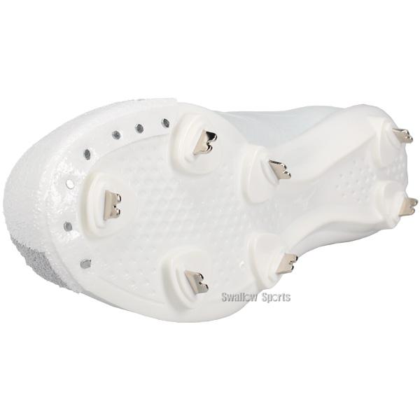 MIZUNO 野球 スパイク 白 ホワイト 金具 大人 ミズノ アッパー加工済み