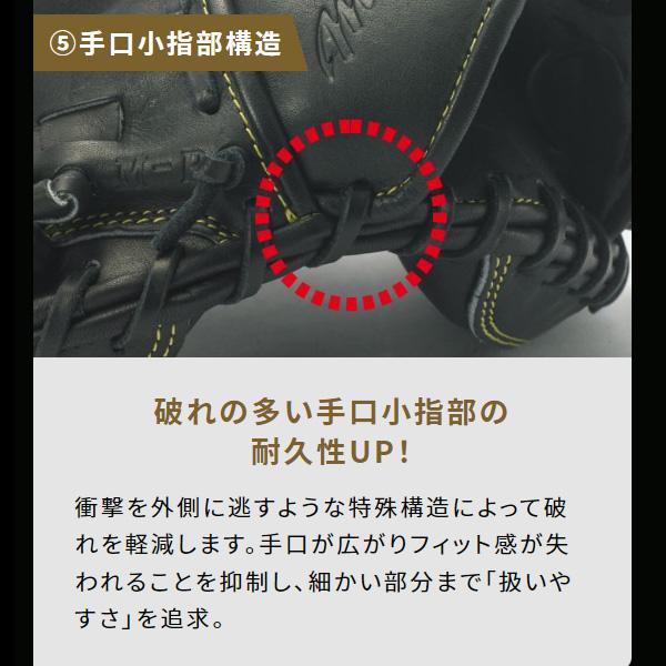 野球 ミズノ 硬式グローブ 硬式 グローブ グラブ 少年用 ゴールデンエイジ 硬式用 號SAKEBI 捕手用 M-R型 1AJCA30100 MIZUNO 野球用品 スワロースポーツ｜swallow4860jp｜15