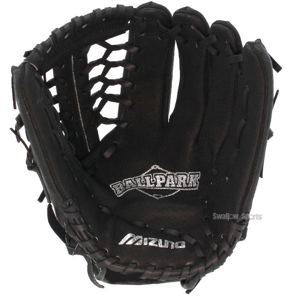 あ*ち様 Mizuno 野球グローブ 黒 レザー MIZUNO（ミズノ） グローブ 大人 一般 オールラウンド用 豚革 学校体育