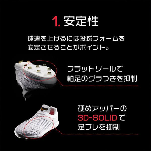 MIZUNO（ミズノ） 【塗りPのみ可】野球 限定 スパイク 白 ホワイト
