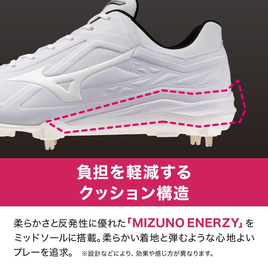 MIZUNO（ミズノ） 野球 クッションレボ スパイク 白スパイク ホワイト