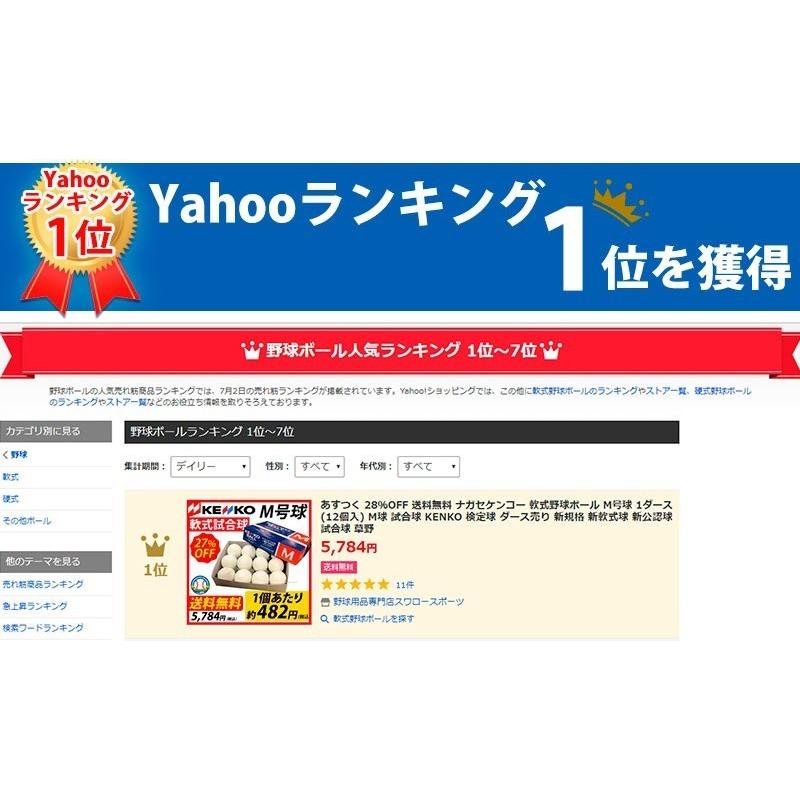 NAGASE KENKO（ナガセケンコー） 野球 軟式野球ボール 検定球 M号 M号