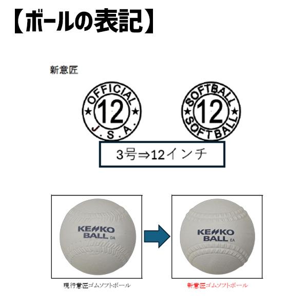 NAGASE KENKO（ナガセケンコー） ソフトボール 新球 新規格 新意匠 12