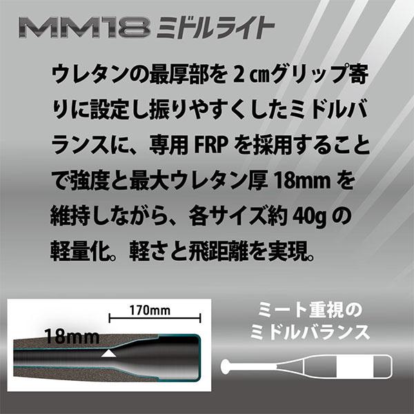エスエスケイ（スポーツ用品） 野球 バット 軟式 SSK MM18