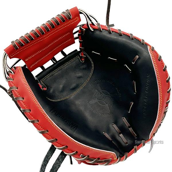 R*D様 TAMAZAWA 硬式キャッチャーミットTKC-TLS2DX 赤 硬式】玉澤 キャッチャーミット DELUXE TKC-TLS2DX型 右投げ