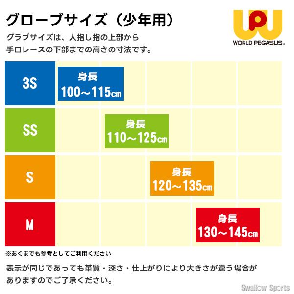 野球 ワールドペガサス エディット 軟式野球 軟式グローブ 軟式用 グラブ ソフトボール使用可 オールラウンド用  少年用 ジュニア用 子供用 WGJ6EDL worldpegasu_6