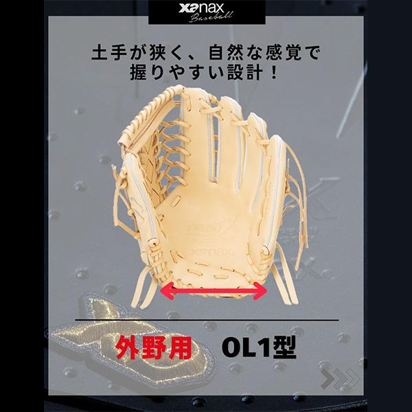 硬式野球用グローブ 即使用可能状態 ザナックス　トラスト　外野手用 ザナックス 野球 硬式グローブ 外野手用 トラストエックス 右投用 左投