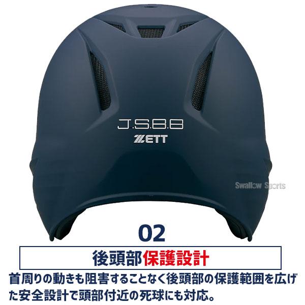 ゼット（ZETT） 野球 ヘルメット 軟式用 軟式野球 つや消し 両耳 JSBB