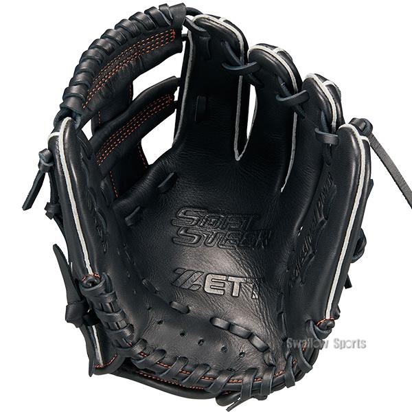 ZETT 軟式グローブ 黒 内野用 ゼット（ZETT） 野球 グローブ オールラウンド用 ジュニア用 少年野球