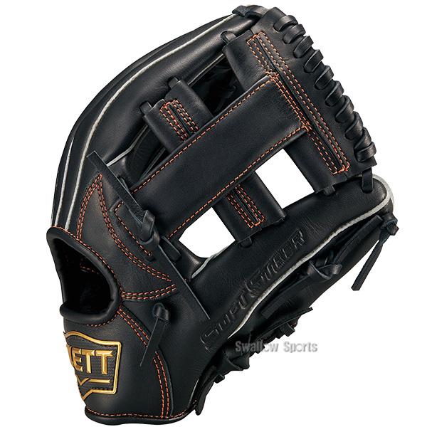【最終値下げ】野球用グローブ 黒/茶 レザー ゼット（ZETT） 野球 グローブ オールラウンド用 ジュニア用 少年野球